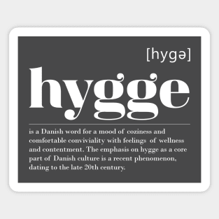 Danish Hygge definition typo Magnet
